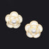 FAUX FLOWER STUD EARRING